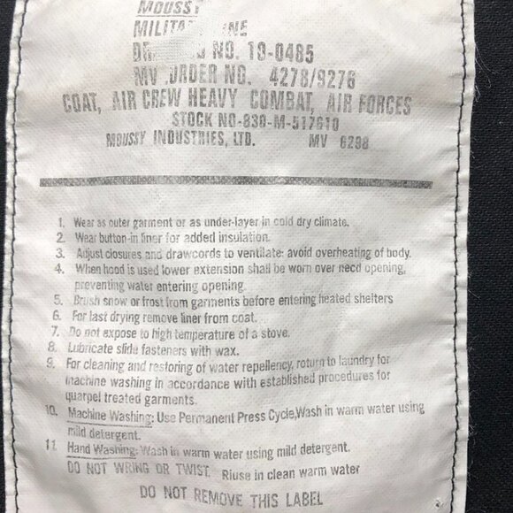 Moussy Black military style utility Jacket 4 pockets drawstring waistband - Picture 4 of 16